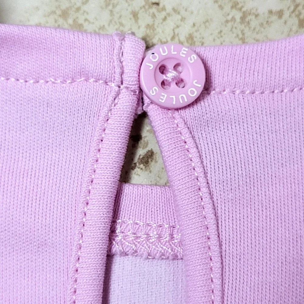 Joules Paula Beach Bunny 2 Piece Pink Short Sleeve Top Stripe Pant 3 Mnth 10-14#